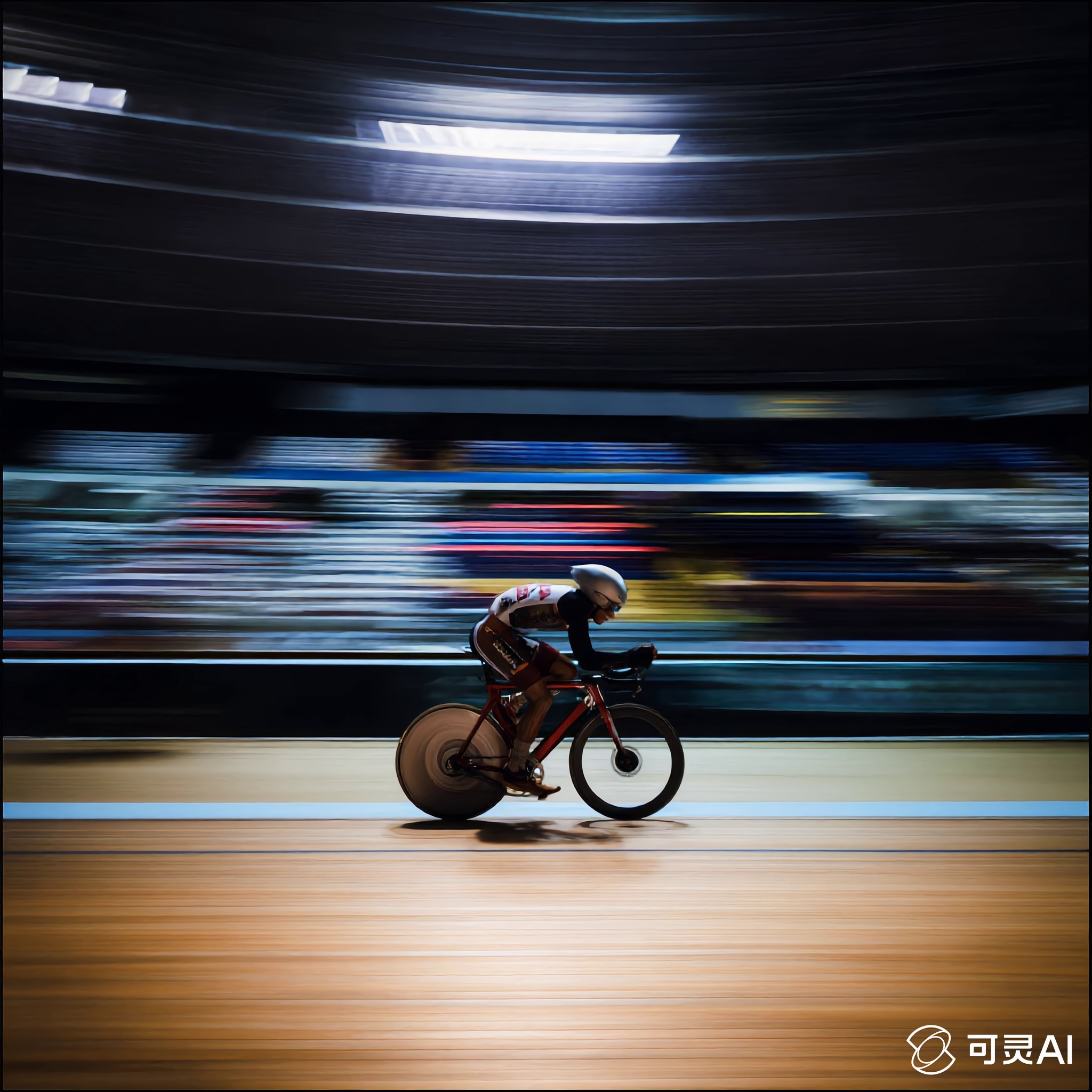 Cyclist with helmet/sunglasses